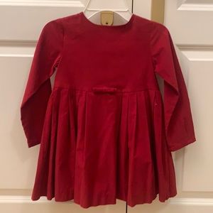 Jacadi essentials red corduroy dress. Size 4/104cm. Never worn. With tags.
